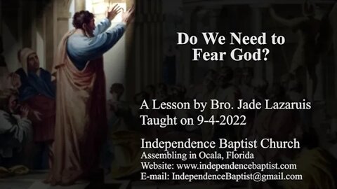 Do We Need to Fear God?