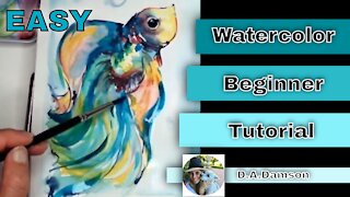 Watercolor Fish Tutorial Easy Painting for Beginners