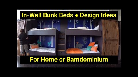 In-Wall Bunk Beds ● Design Ideas For Building Your Home or Barndominium