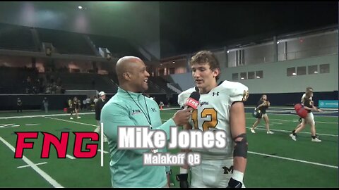 Malakoff DL Daniel Norrell & QB Mike Jones after 38-31 State 3a Semi Final Win