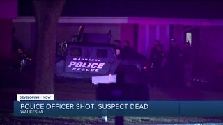 Waukesha police officer shot, suspect dead