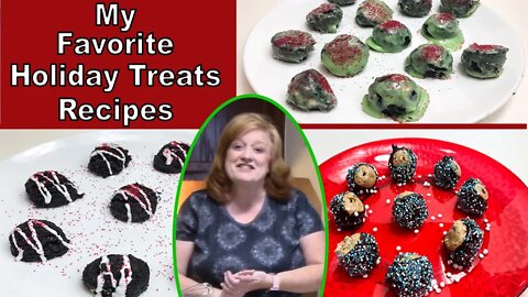 MY FAVORITE HOLIDAY TREATS | Peanut Butter Balls and Oreo Truffles 2 Ways