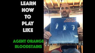 How To Play Bloodstains By Agent Orange On Guitar Lesson - With SOLO!!