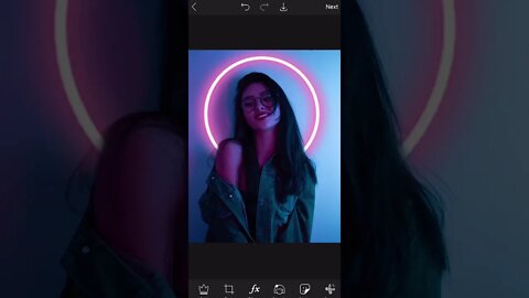 How to Create a Neon Ring Light Effect With PicsArt ✨