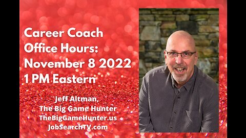 Career Coach Office Hours: November 8 2022