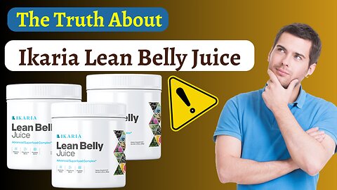 Ikaria Lean Belly Juice Reviews - Ikaria Lean Belly Juice My Honest Reveiw (Don't Miss This!)