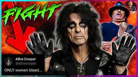 Santana BOWS to the WOKE MOB! Alice Cooper CANCELLED By LEFTIST Makeup Brand! They CANNOT WIN!