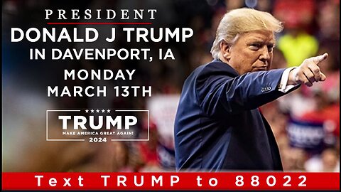 LIVE: President Donald J. Trump in Davenport, IA