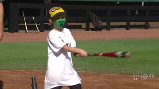 Marlins host baseball skills camp for physically-challenged youth