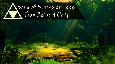 Seamless Loop of Song of Storms from Zelda & Chill | Lofi Background Music to Relax To