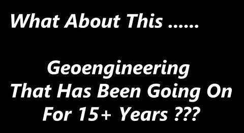 Depopulation - Geoengineering Chemtrails Insanity!