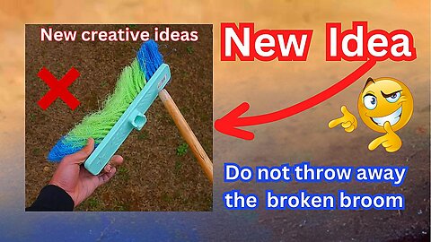 amazing creative tools work | Do not throw away the broken broom, fix it yourself at home