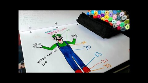 HOW TO DRAW LUIGI STEP BY STEP EASY