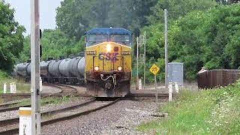 CSX K459 Tanker Train from Marion, Ohio July 24, 2021