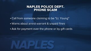 Naples Police Department warns about phone scam