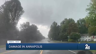 West Street in Annapolis sustains damage from storm Ida