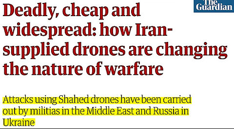 o: Iran produces $20k low tech cheap drones beat US advance $1,000k missiles