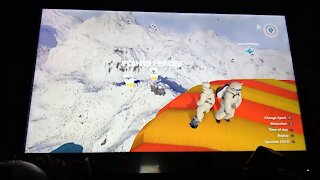 Playing steep with my friend