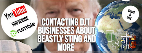 Contacting DJT Businesses about Beastly Sting