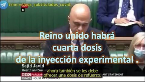 Reino Unido anuncia la cuarta dosis del pinchazo experimental.