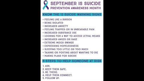 (988) Suicide Prevention Month