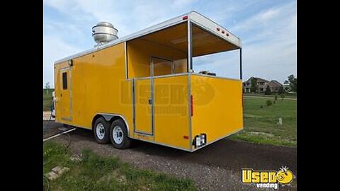 Well Equipped - 2022 8.5' x 22' Kitchen Food Trailer with 6' Porch for Sale in Nebraska