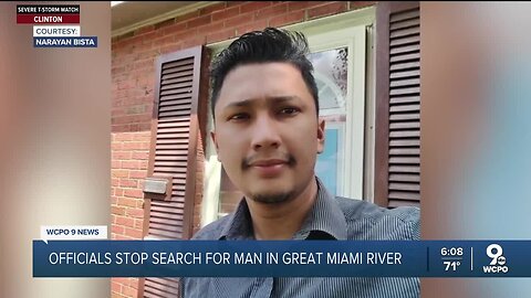 Officials stop search for man in Great Miami River