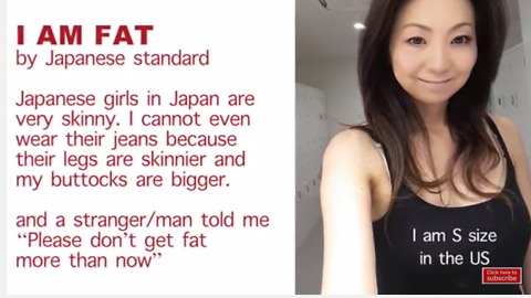 Am I FAT? A stranger in Japan told me I am FAT.