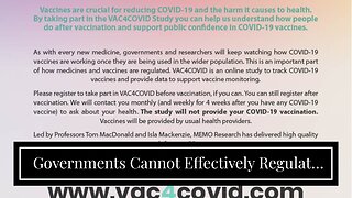 Governments Cannot Effectively Regulate Vaccines