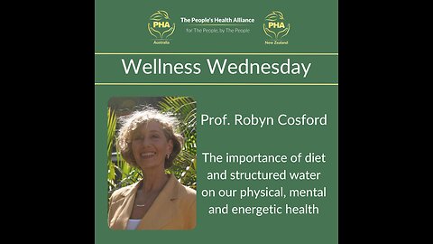 PHA Australia - Wellness Wednesday with Prof Robyn Cosford