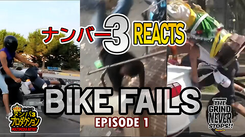 "EPIC" BIKE FAILS!! LOL NOT REALLY - NUMBA3REACTS1