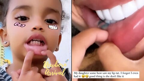 Erica Mena's Daughter Majesty Tries To Remove Her Lip Tat! 🤣