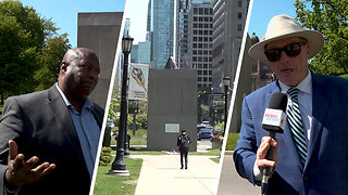 Queen’s Park Sir John A. statue STILL covered! Toronto Mayoral candidate Rob Davis wants to free it