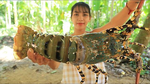Yummy cooking 300$ recipe GIANT RAINBOW LOBSTER - Cooking skill