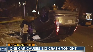 One car causes big crash in Congress Park