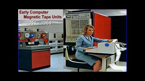 1951-1968 Early Computer Magnetic Tape Units- History IBM, UNIVAC, RCA, AMPEX - Educational Video