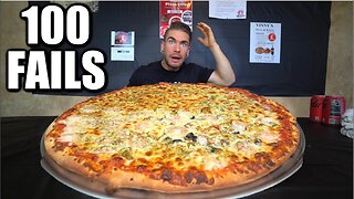 FREE PIZZA FOR LIFE IF YOU CAN BEAT THIS PIZZA CHALLENGE ! The Biggest Pizza Challenge In Chicago