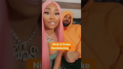 #NickiMinaj & #Drake were reminiscing about how the #Barbz used to not like Drizzy‼️