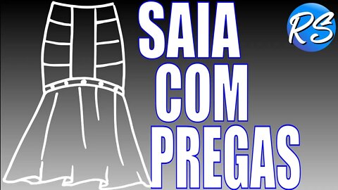 MODELAGEM de SAIA C/ PREGAS e RECORTE na FRENTE - Mini-série MODELAGEM DE SAIAS - EP 110