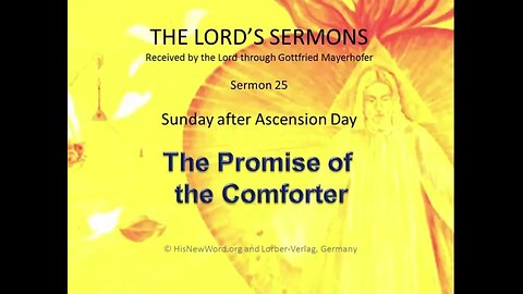 Jesus' Sermon #25: The Promise of Comforter