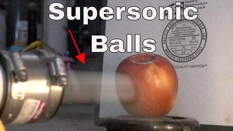 Shooting Fruit With Supersonic Ping Pong Balls | First Vacuum Cannon Test