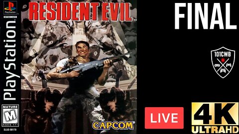 LIVE - AO VIVO - Resident Evil 1 1996 PS1 FINAL 4K 60fps PT BR #residentevil1 #re1 #parte3