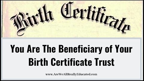 Copy Right STRAWMAN & Live Birth to Become the Beneficiary