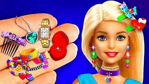 37 DIY Barbie Jewellery: Necklace, Earrings, Rings, Hairpins, Bracelets and more - MEGA COMPILATION