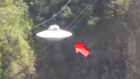 Why was a UFO hung here?