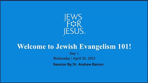 Jewish Evangelism 101