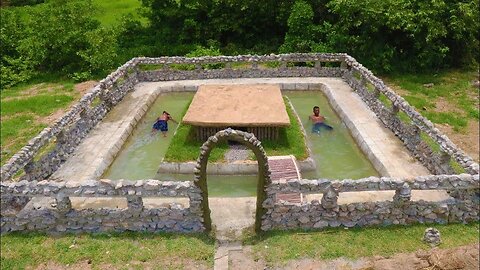 Reminder! 60 Day Build Swimming Pool Around Secret Underground House