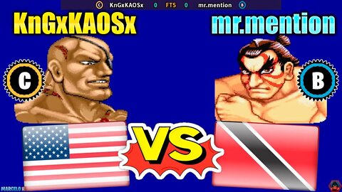Street Fighter II': Hyper Fighting (KnGxKAOSx Vs. mr.mention) [U.S.A. Vs. Trinidad and Tobago]