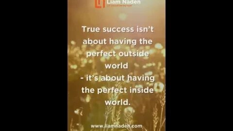 True success isn’t about having the perfect outside world