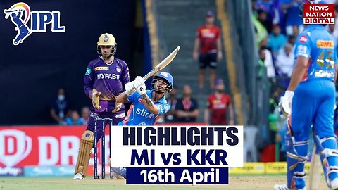 MI vs KKR Highlights 2023 IPL 22 MATCH
